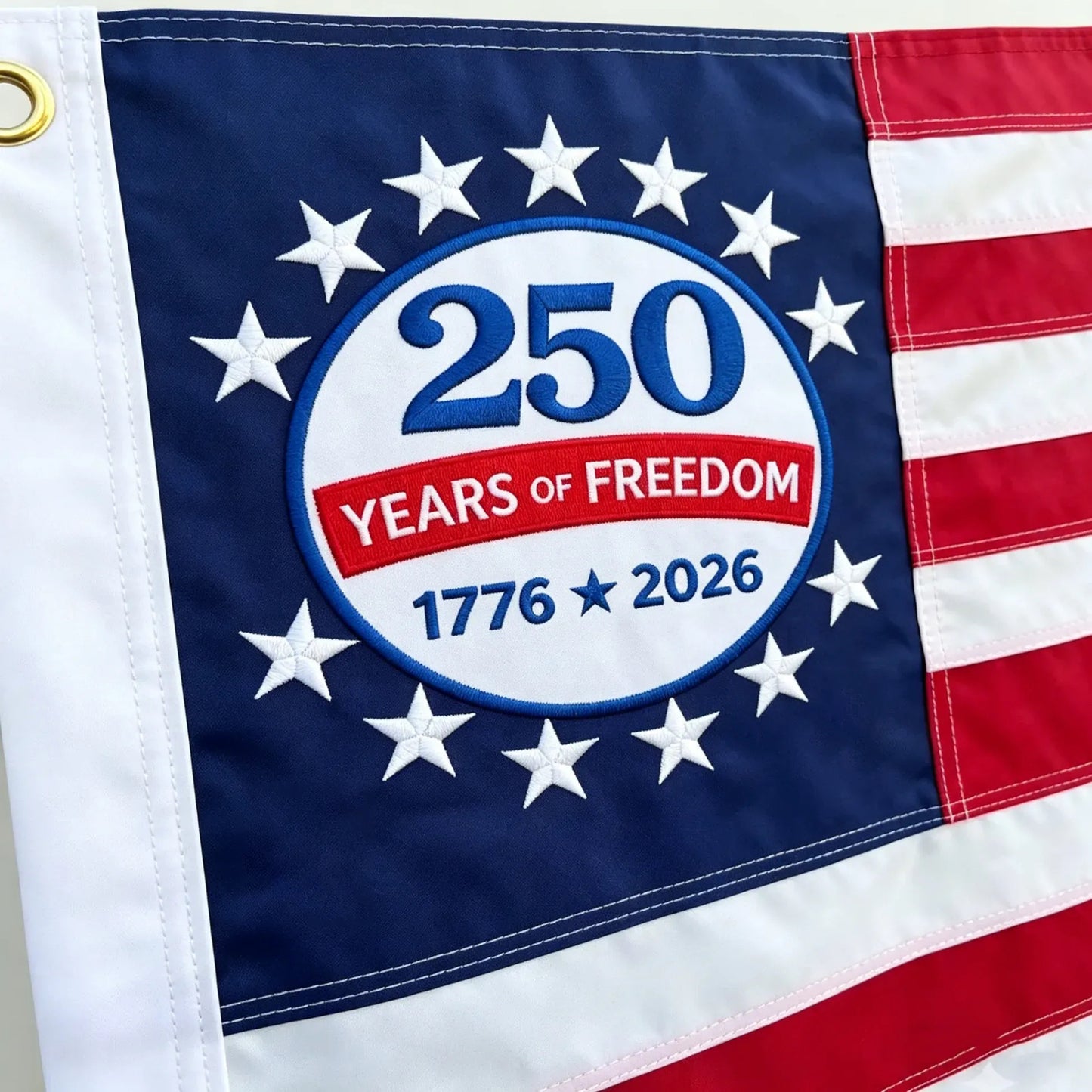 250th Anniversary USA Commemorative Flag (3x5 Ft),Double-sided mirror embroidery 3-Day Shipping