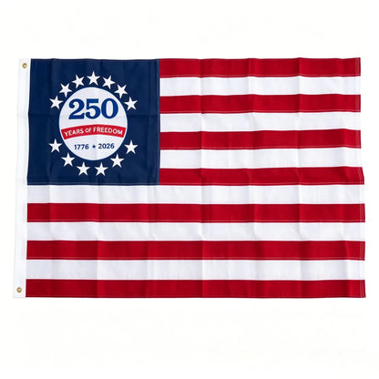 250th Anniversary USA Commemorative Flag (3x5 Ft),Double-sided mirror embroidery 3-Day Shipping