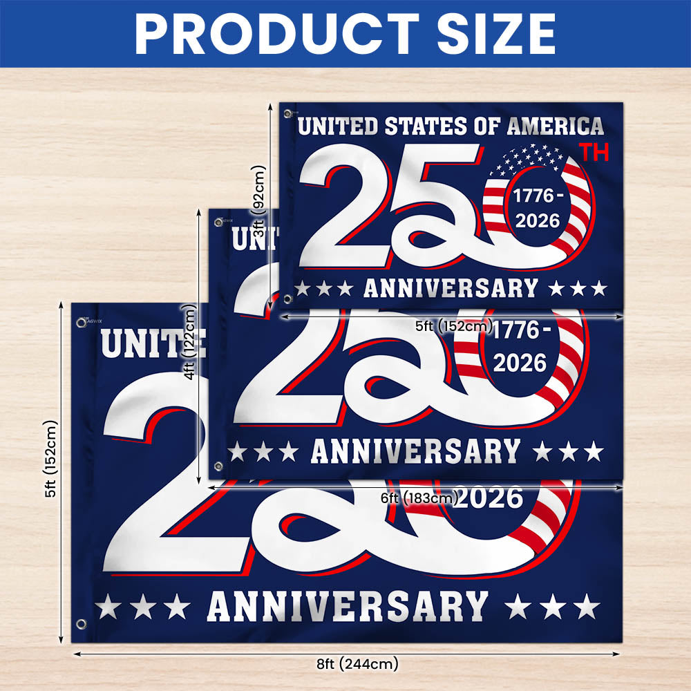 1776-2026 Flag for America 250th Anniversary Decoration 3-Day Shipping